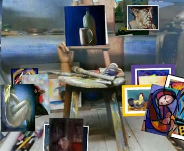 Arts numériques intitulée "mon atelier..." par Jacky Patin, Œuvre d'art originale