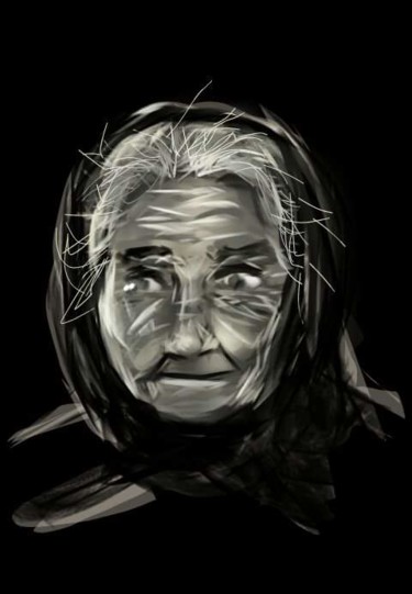 Arts numériques intitulée "La grand-mère..." par Jacky Patin, Œuvre d'art originale