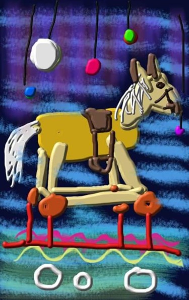 "Le cheval de bois..." başlıklı Dijital Sanat Jacky Patin tarafından, Orijinal sanat