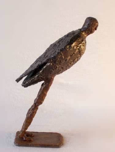 Sculpture intitulée "Un certain penchant" par Jaco, Œuvre d'art originale, Métaux