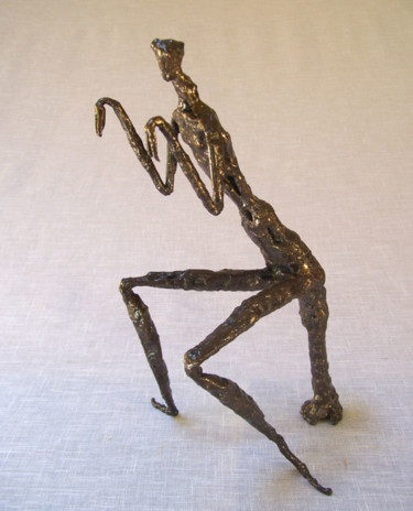 Sculpture intitulée "La mante" par Jaco, Œuvre d'art originale, Métaux