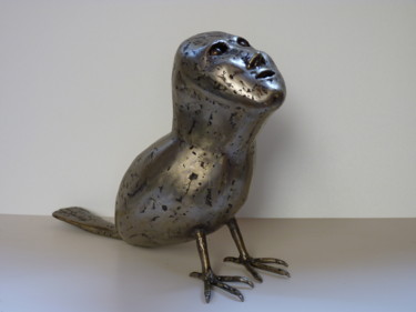 Sculpture intitulée "Messagère" par Jaco, Œuvre d'art originale, Métaux