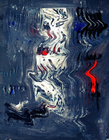Pintura intitulada "Dark Nightmare" por Jacob Farkas, Obras de arte originais, Acrílico