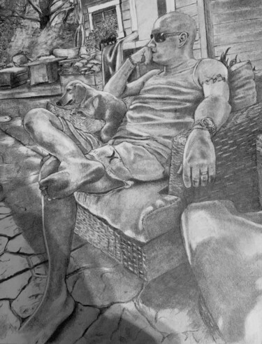 Drawing titled "Friend" by Jacob Haws, Original Artwork, Graphite