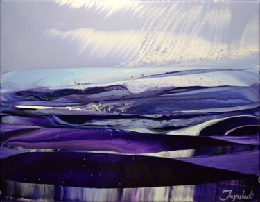 Schilderij getiteld "The Cold Waters 4" door Jacob Jugashvili, Origineel Kunstwerk, Glazuur