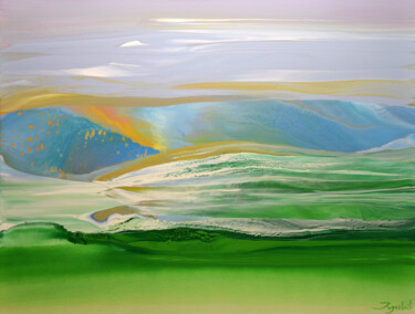 Painting titled "Abandoned Sky 5" by Jacob Jugashvili, Original Artwork, Enamel