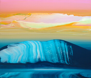 Painting titled "Above The Horizon 8" by Jacob Jugashvili, Original Artwork, Enamel