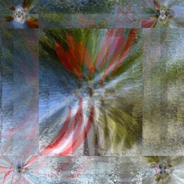Digitale Kunst mit dem Titel "Mint #102" von Jacob Palmont, Original-Kunstwerk, Digitale Collage