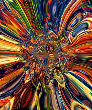 Digitale Kunst mit dem Titel "Mint #24" von Jacob Palmont, Original-Kunstwerk, Digitale Collage