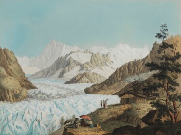 Painting titled "Vue de la Mer de Gl…" by Jacob Philipp Hackert, Original Artwork, Oil
