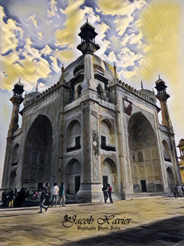 Fotografia intitolato "'Bibi ka Maqbara'" da Jacob Xavier, Opera d'arte originale, Fotografia digitale