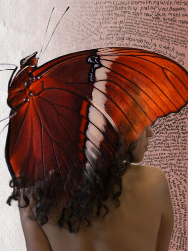 Digital Arts titled "Elusive butterfly" by Jacop, Original Artwork, Digital Painting