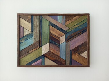 设计 标题为“Wooden crystals mat…” 由Jacopo Rossi, 原创艺术品, 表艺术