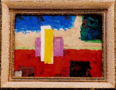 La route. Peinture intitulée "La route." par Jacques Copau, Œuvre d'art originale, Huile