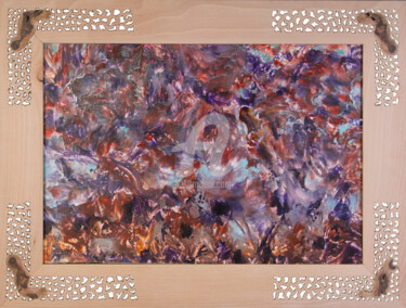 Peinture intitulée "Envolée d'Iris" par Peintre-Encauste Aiguaviva Jacqueline, Œuvre d'art originale, Encaustique
