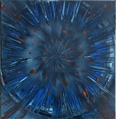 Pittura intitolato "Univers n1" da Jacqueline Chatelain, Opera d'arte originale, Acrilico