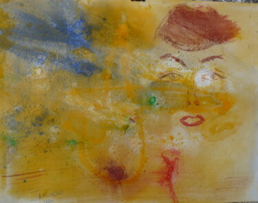 Peinture intitulée "Femme révée" par Jacqueline Claux (Jaklinclo), Œuvre d'art originale, Aquarelle