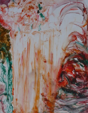 Pintura titulada "EXPLOSION de CUMBRE…" por Jacqueline Claux (Jaklinclo), Obra de arte original, Acrílico Montado en Bastido…
