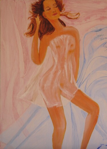 Malerei mit dem Titel "Emmène moi danser" von Jacqueline Claux (Jaklinclo), Original-Kunstwerk, Öl