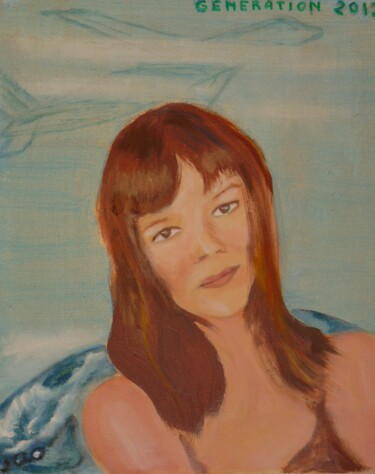 Pittura intitolato "Génération 2012" da Jacqueline Claux (Jaklinclo), Opera d'arte originale, Olio