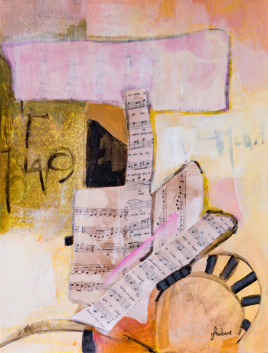 Картина под названием "Free jazz" - Jacqueline Faubert, Подлинное произведение искусства, Акрил