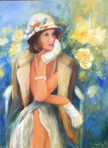 Painting titled "Années folles" by Jacqueline Flumian, Original Artwork, Oil