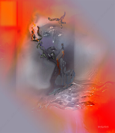 Digital Arts titled "Cauchemar" by Jacqueline Jouan (Dalhia), Original Artwork, Digital Painting