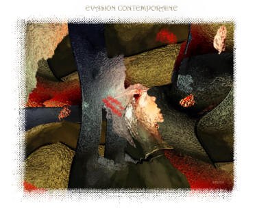 Digital Arts titled "EVASION CONTEMPORAI…" by Jacqueline Jouan (Dalhia), Original Artwork, Digital Painting