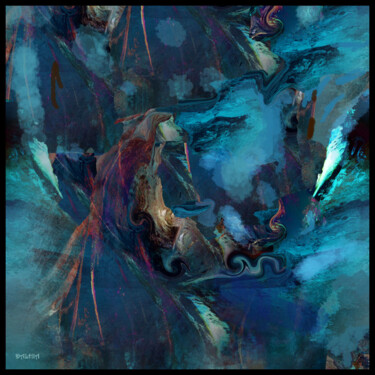 Digital Arts titled "L'empire des mer" by Jacqueline Jouan (Dalhia), Original Artwork, Digital Painting