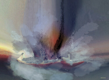 Arts numériques intitulée "Balade en mer" par Jacqueline Jouan (Dalhia), Œuvre d'art originale, Peinture numérique