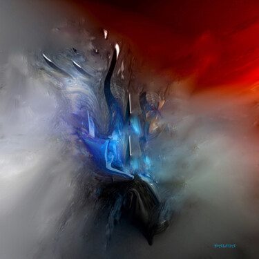 Digital Arts titled "METAL ARDENT" by Jacqueline Jouan (Dalhia), Original Artwork, Digital Painting
