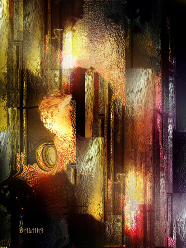 Digital Arts titled "Absurde Acidulé" by Jacqueline Jouan (Dalhia), Original Artwork, Digital Painting