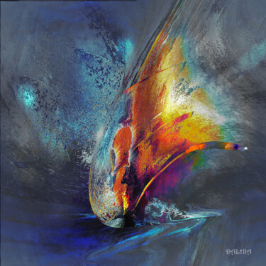Digital Arts titled "OCEANO" by Jacqueline Jouan (Dalhia), Original Artwork, Digital Painting