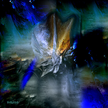 Digital Arts titled "OCEANO TABLEAU 3 DE…" by Jacqueline Jouan (Dalhia), Original Artwork, Digital Painting