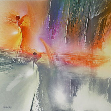 Digital Arts titled "LA ROUTE DU SOLEIL" by Jacqueline Jouan (Dalhia), Original Artwork, Digital Painting