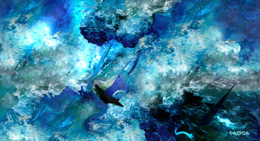 Digital Arts titled "LES ANGES DE LA MER" by Jacqueline Jouan (Dalhia), Original Artwork, Digital Painting