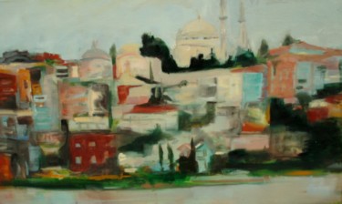 Peinture intitulée "Istambul" par Jacqueline Jousse, Œuvre d'art originale, Huile