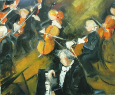 Peinture intitulée "Orchestre 3" par Jacqueline Jousse, Œuvre d'art originale, Huile