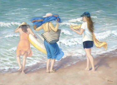 Peinture intitulée "Grand vent" par Jacqueline Pasero, Œuvre d'art originale, Huile Monté sur Châssis en bois