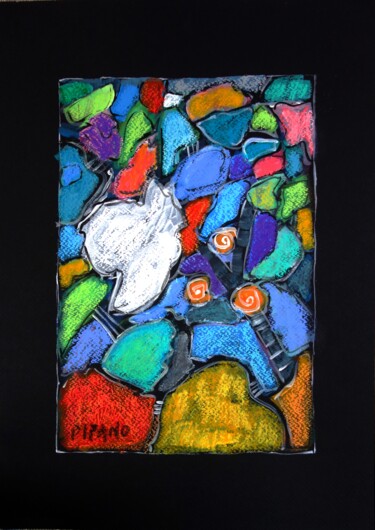 Peinture intitulée "BLOSSOM" par Jacqueline Pizano, Œuvre d'art originale, Pastel