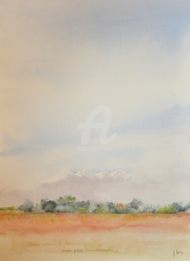 Peinture intitulée "matin pâle" par Jacqueline Ruiz Herrera, Œuvre d'art originale, Huile