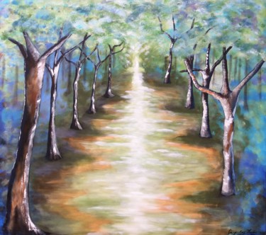 Painting titled "Path to Enlightenme…" by Jacqueline Melendez, Original Artwork, Acrylic