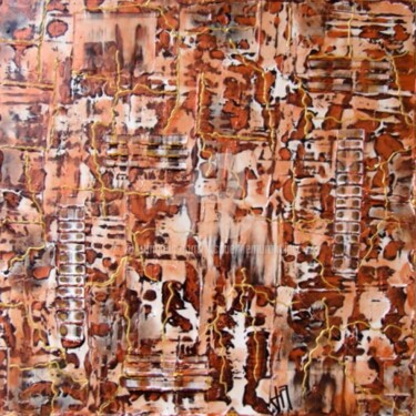 Peinture intitulée "Ruissellements de M…" par Jacqueline Morandini, Œuvre d'art originale, Acrylique Monté sur Châssis en bo…