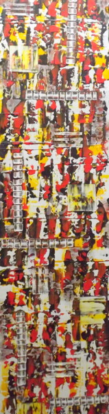 Картина под названием "Rayonnements Solair…" - Jacqueline Morandini, Подлинное произведение искусства, Акрил Установлен на Д…