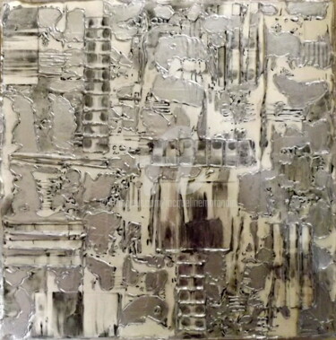 Malerei mit dem Titel "Sur le Chemin de l'…" von Jacqueline Morandini, Original-Kunstwerk, Acryl Auf Keilrahmen aus Holz mon…
