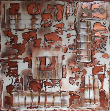 Peinture intitulée "Terre d'Afrique 2" par Jacqueline Morandini, Œuvre d'art originale, Acrylique Monté sur Châssis en bois