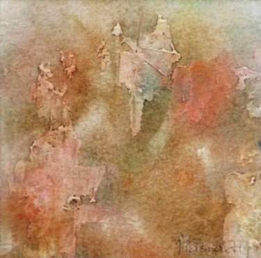 Painting titled "Technique mixte 10" by Jacqueline Pascaud, Original Artwork, Watercolor Mounted on Other rigid panel