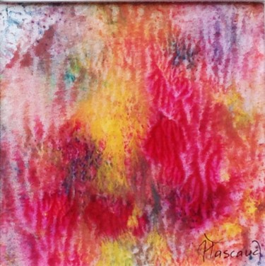Painting titled "Monotype 3" by Jacqueline Pascaud, Original Artwork, Ink Mounted on Other rigid panel