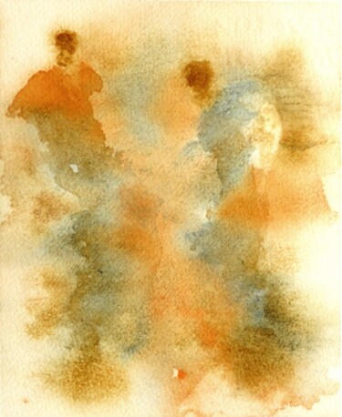 Malerei mit dem Titel "Aquarelle 16" von Jacqueline Pascaud, Original-Kunstwerk, Aquarell Auf Andere starre Platte montiert