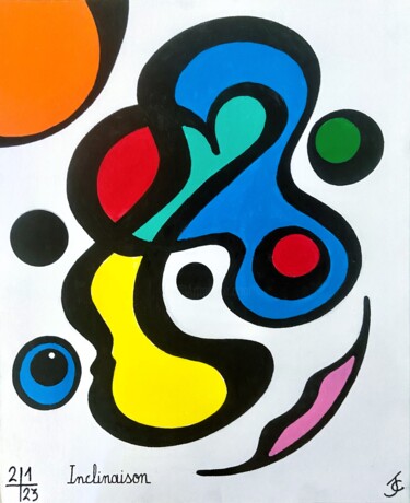 Dessin intitulée "Inclinaison" par Jacques Charon, Œuvre d'art originale, Crayon